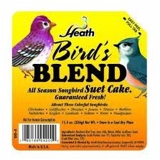 Animal Attractant: Suet Cake - Bird's Blend - Wild Bird Seed & Feed