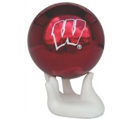Gazing Globe Hand Globe Holder in White - Decorative Garden Ball Stand